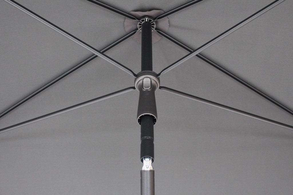 Ombrellone da Giardino 2,4x1,5 m Palo Ø27 mm in Acciaio Maffei Kronos Tortora
