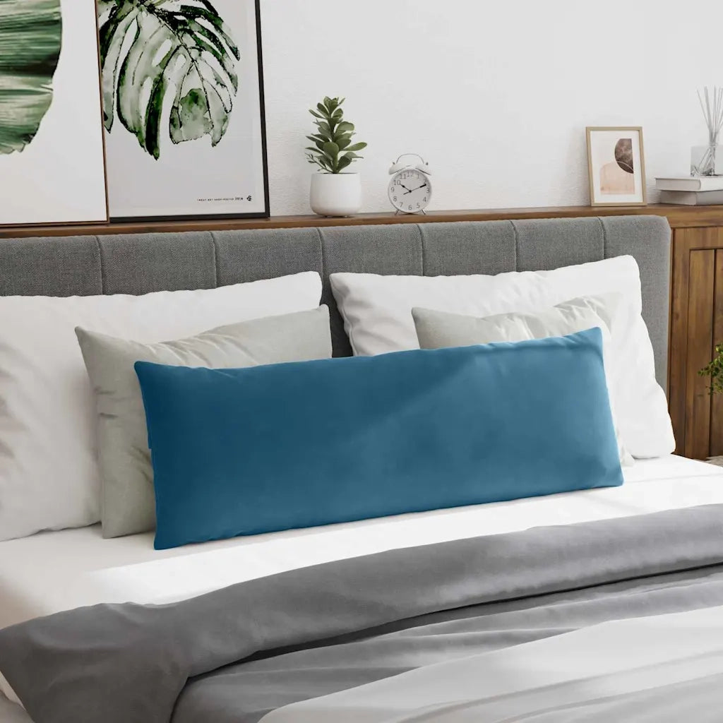 Cuscini da Divano 2 pz | Cuscini per sedie Blu 120 x 40 cm Tessuto in Cords