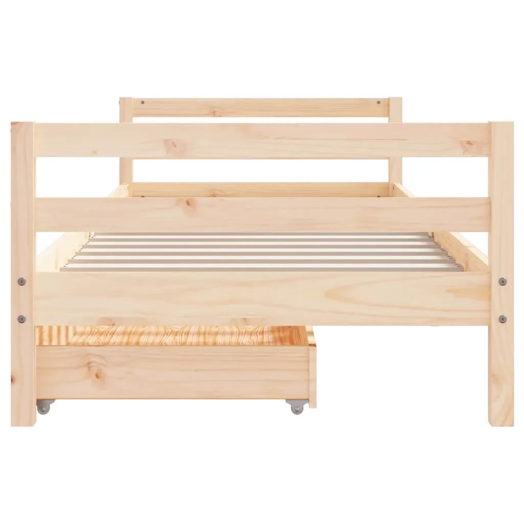 Giroletto per Bambini | Letto Infantile | Lettino con Cassetti 90x190cm Legno Massello Pino