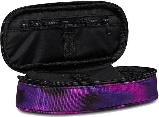 Penne per pennarelli monouso colorati - Etui per pennarelli rotondo Plus Space rosa viola - Scuola primaria per bambine.