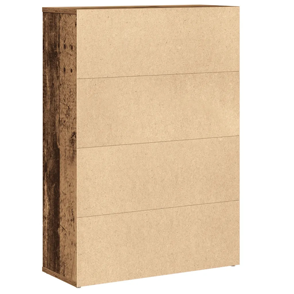 Libreria-Scaffale per Libri-Mobile di Stoccaggio Legno Vecchio 60x24x85 cm in Truciolato