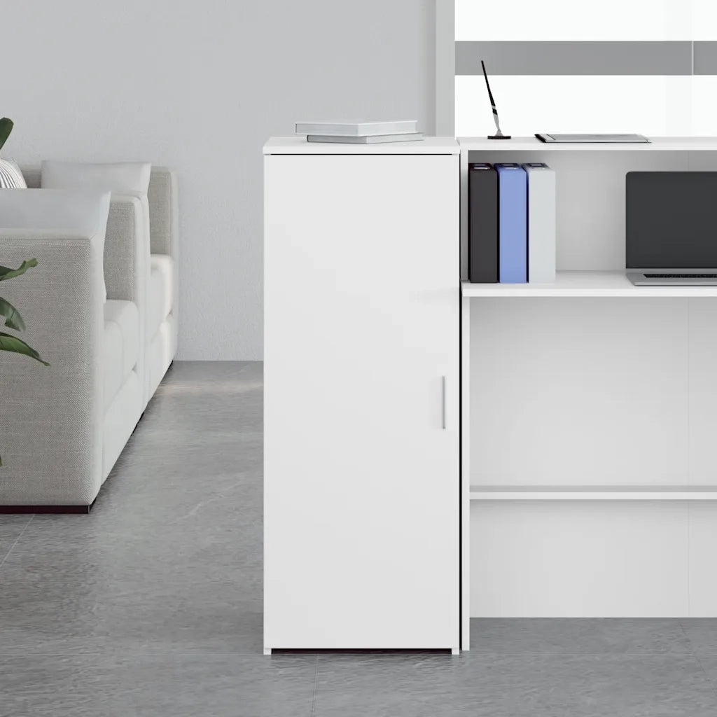 Mobile Portaoggetti Bianco 40x45x103,5 cm in Legno Multistrato