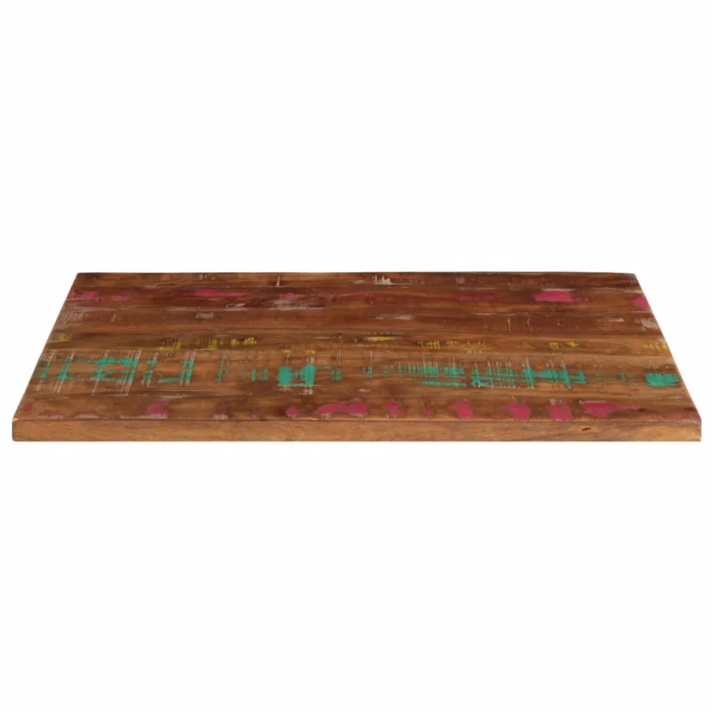 Piano Tavolo | Superficie Tavolo | Piano Scrivania 90x60x3,8 cm Rettangolare in Massello di Recupero