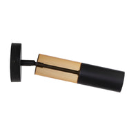 Applique Moderna Merrygold Acciaio Nero Ambra 1 Luce Gu10