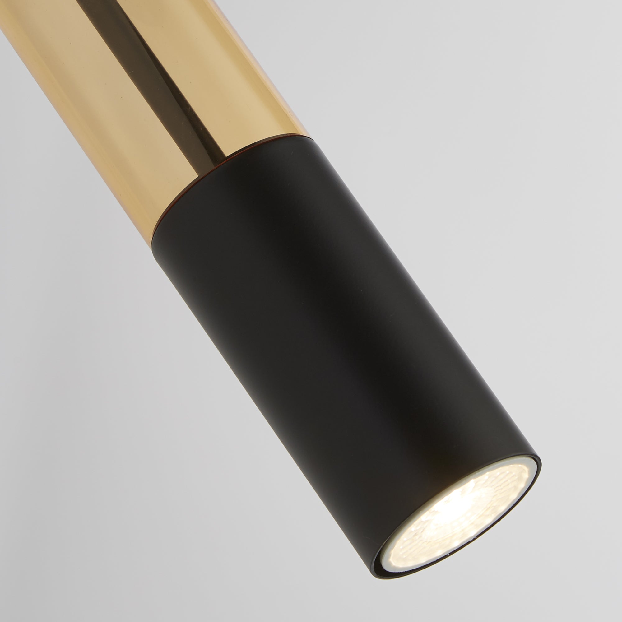 Applique Moderna Merrygold Acciaio Nero Ambra 1 Luce Gu10