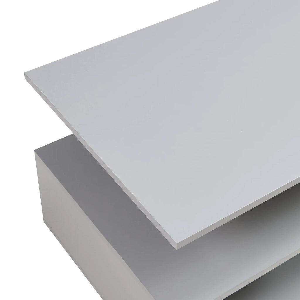 Tavolino da caffè consolle laterale 90 x 50 x 41 cm grigio chiaro 03_0010796