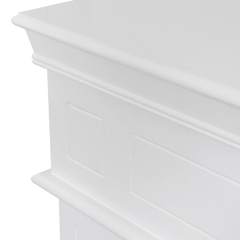 Camino Elettrico da Pavimento Effetto Fiamma 110x25x95 cm 900W/1800W in Legno Bianco