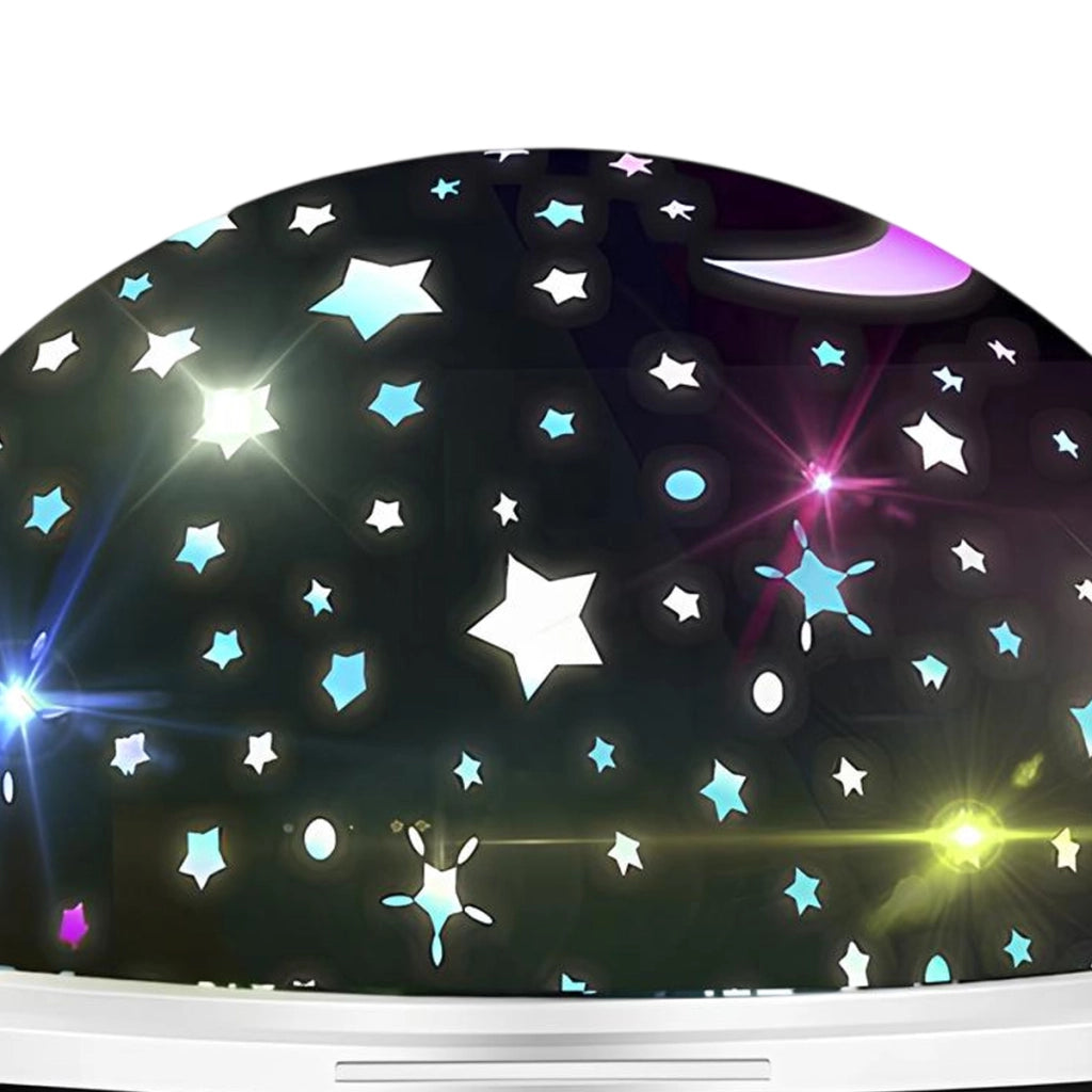 Luce da notte con proiezione effetti luminosi modello Fantasia Nero TechKidz