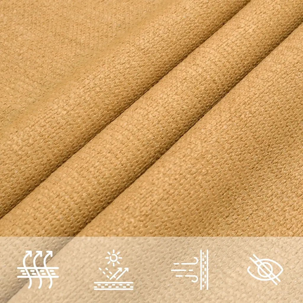 Vela Parasole 160 g/m² Triangolare Sabbia 3x3x3 m in HDPE 4002054