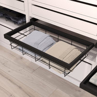 Kit Cestello in Filo Metallico e Telaio 600 mm in Alluminio e Plastica Emuca