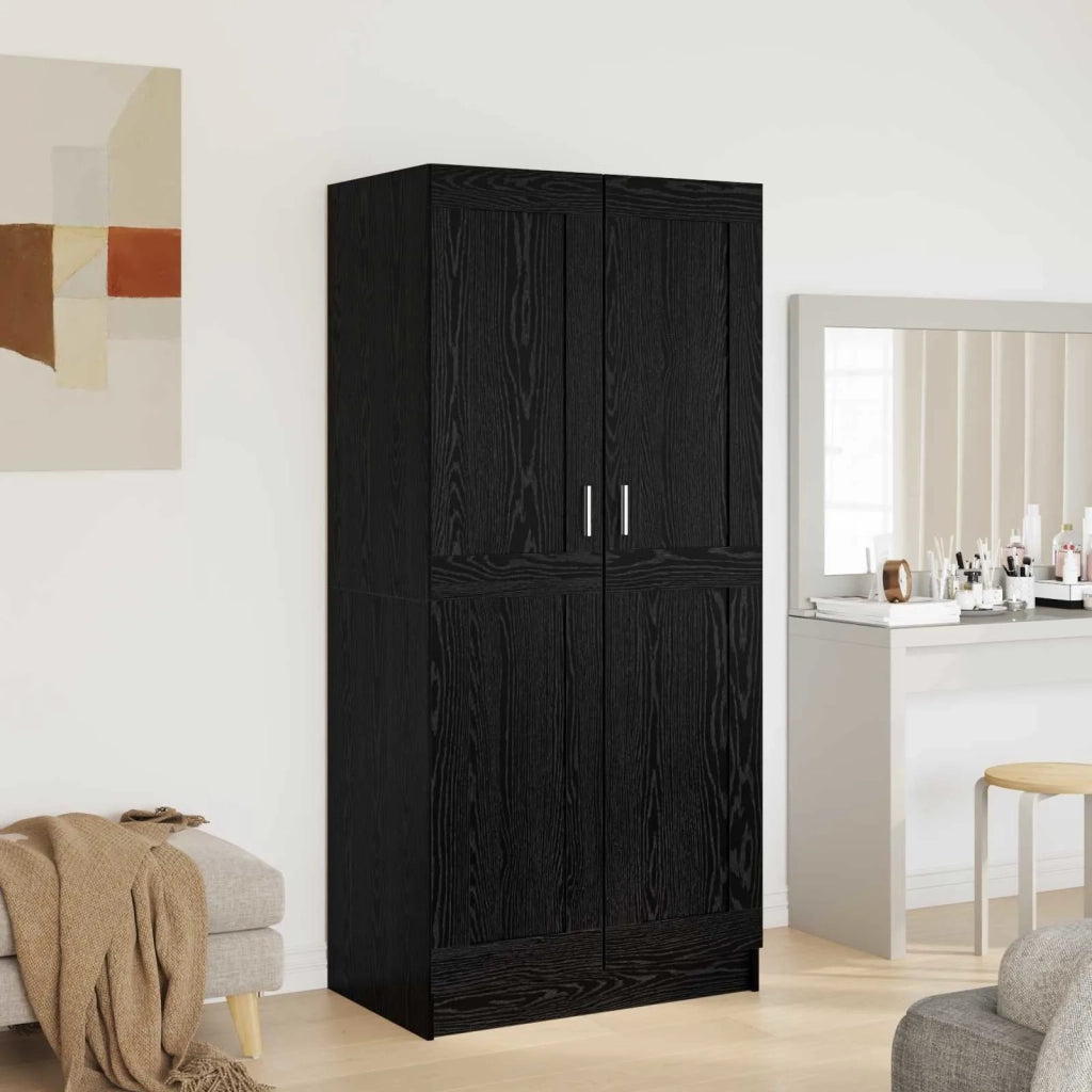 Guardaroba Rovere Nero 82,5 x 51,5 x 180 cm Legno multistrato 875163