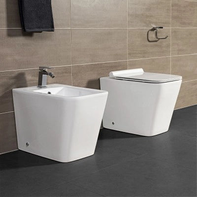 Copriwater originale soft-close per wc sospeso e filomuro Malaga