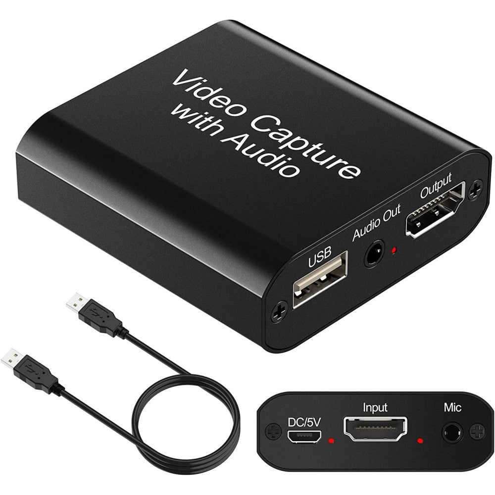Trade Shop - Dispositivo Acquisizione Video Audio Registratore Q-hd485 Hdtv 4k Usb Computer -