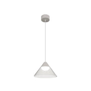 Lampada a Sospensione LED Ark Surface 6W 90º 3000K Nero/Trasparente, Design Conico per Interni - Beneito & Faure - Illuminazione