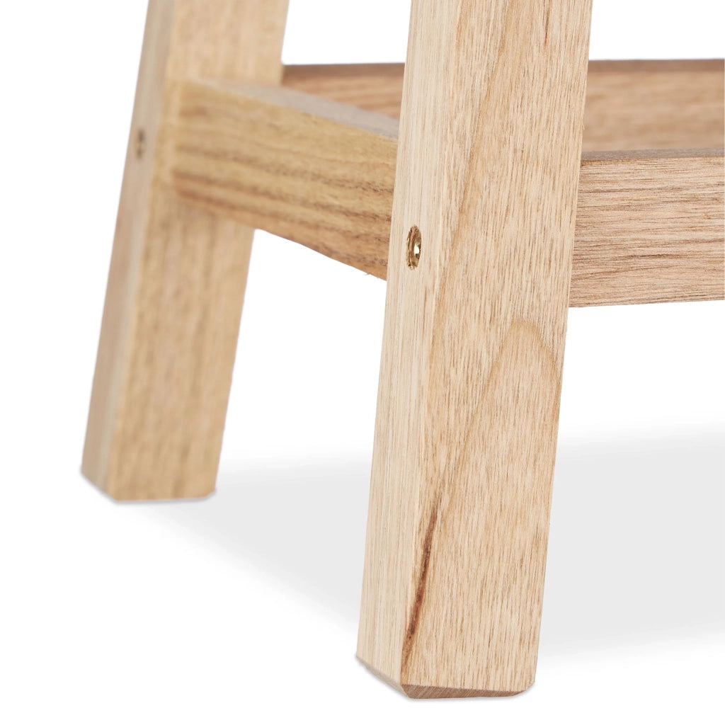 Poggiapiedi/sgabello/supporto in legno per vasi di fiori e piante in noce 13_0002791