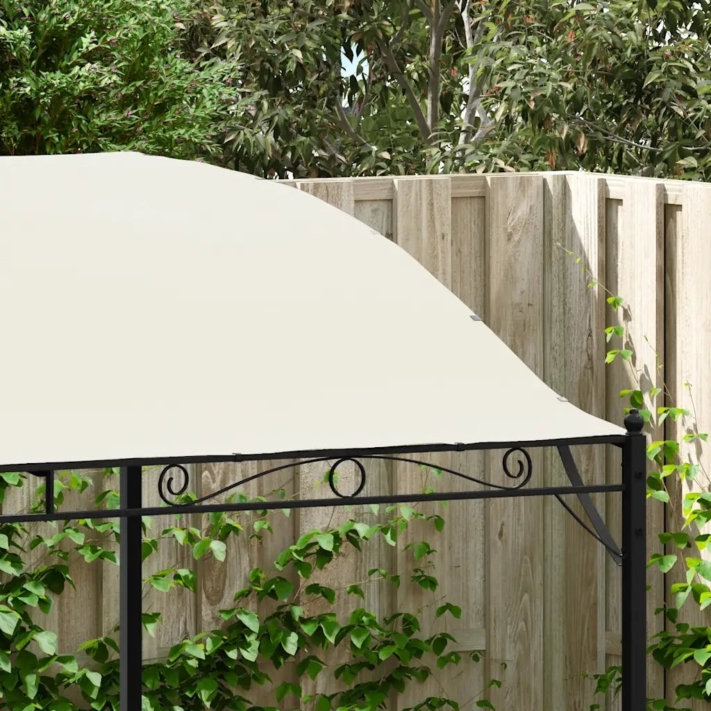 Gazebo in Tessuto Bianco Crema