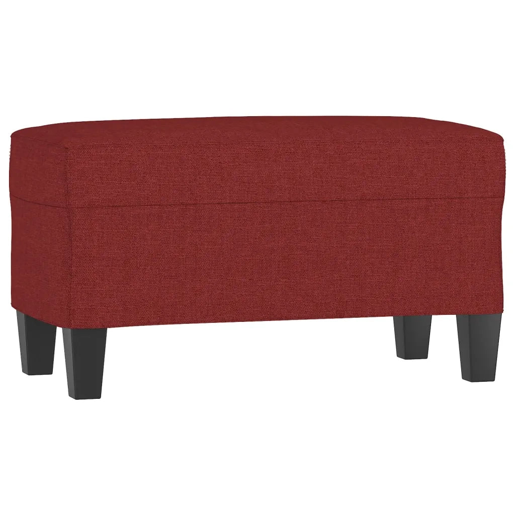 Panca-Sgabello Rosso Vino 70x35x41 cm in Tessuto 510518