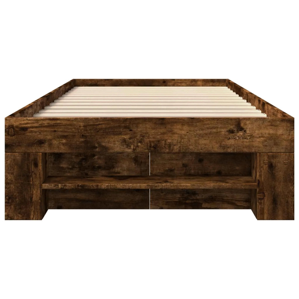 Telaio del letto con storage Rovere Fumo 80 x 200 cm 3429687