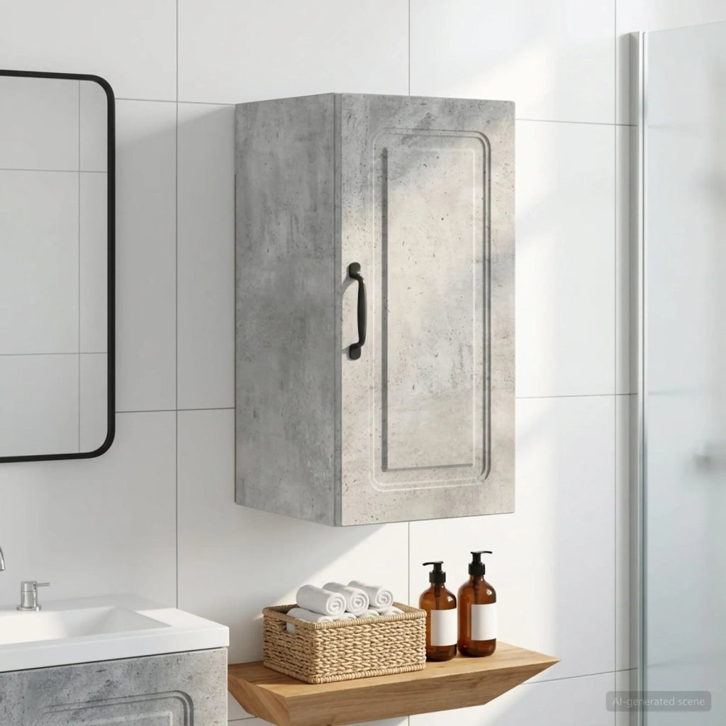 Armadio da bagno a muro UTRECHT Grigio Cemento 30 x 31 x 59 cm 897688