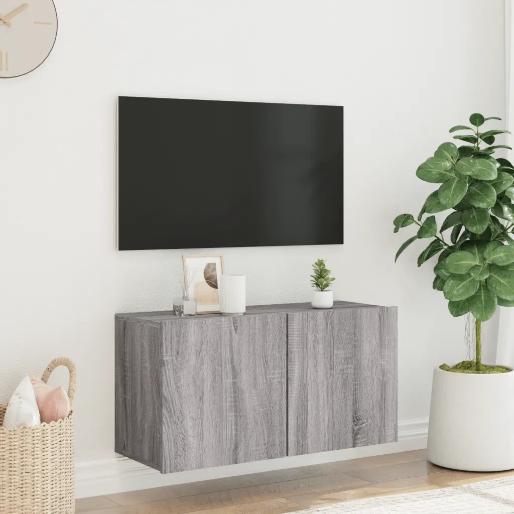 Mobile TV a Parete Grigio Sonoma 80x30x41 cmcod mxl 110076