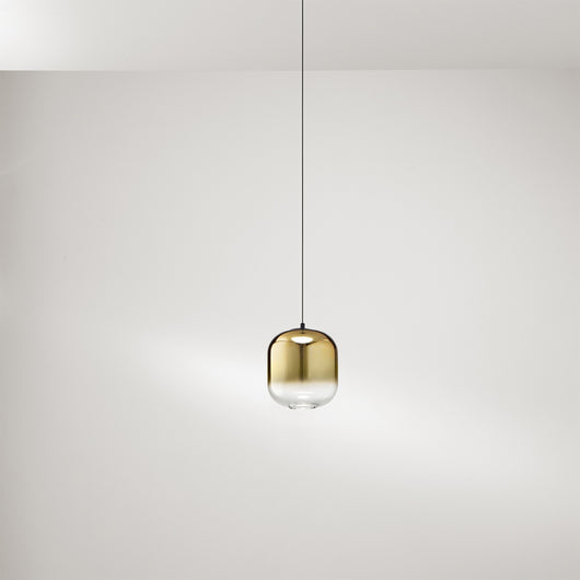 Vetro Borosilicato Contemporaneo Hunter Oro Specchiato D14