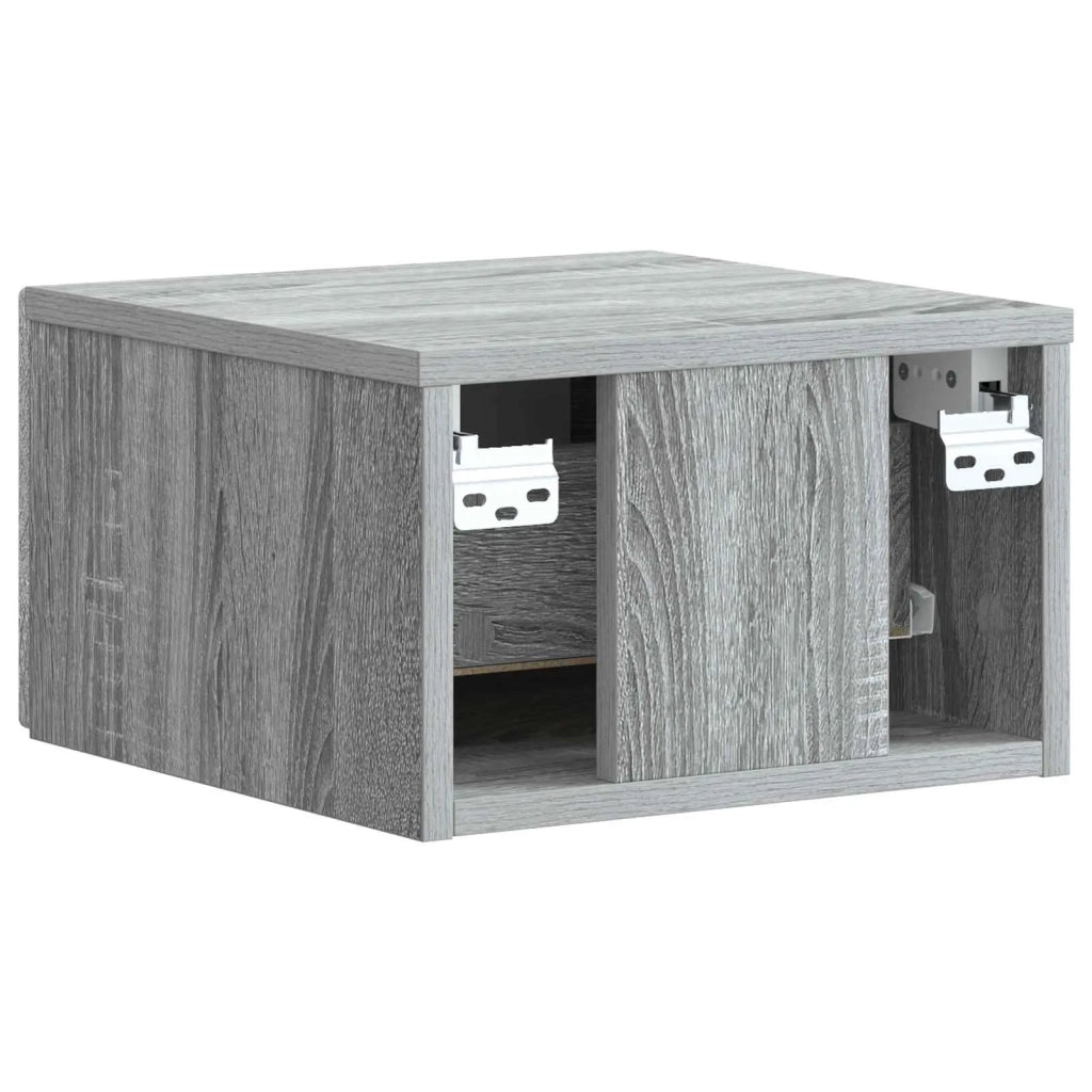 Mobiletto da notte a muro Grigio Sonoma 33 x 34,5 x 20 cm 898437