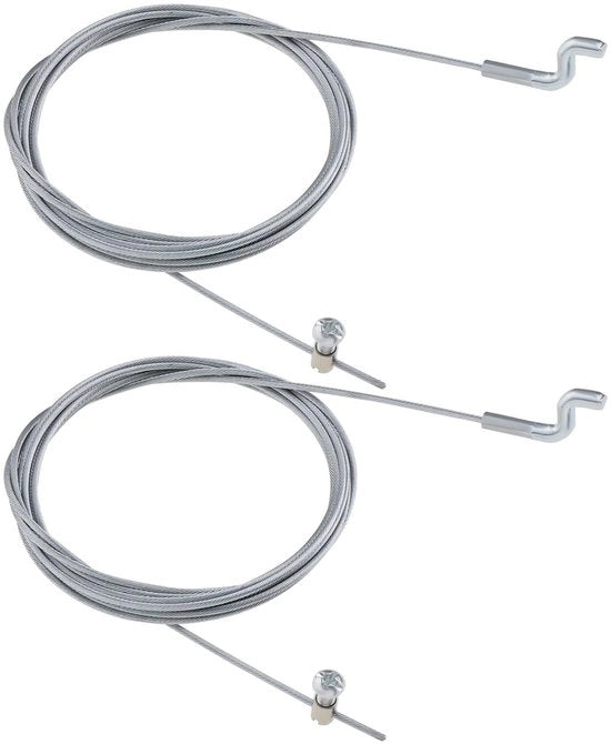 Cavo di alimentazione a gas 2000 mm - Cavo flessibile - Cavo di alimentazione per motori con Z-haak - In acciaio - Diametro 1,5 mm - Duraturo e resistente