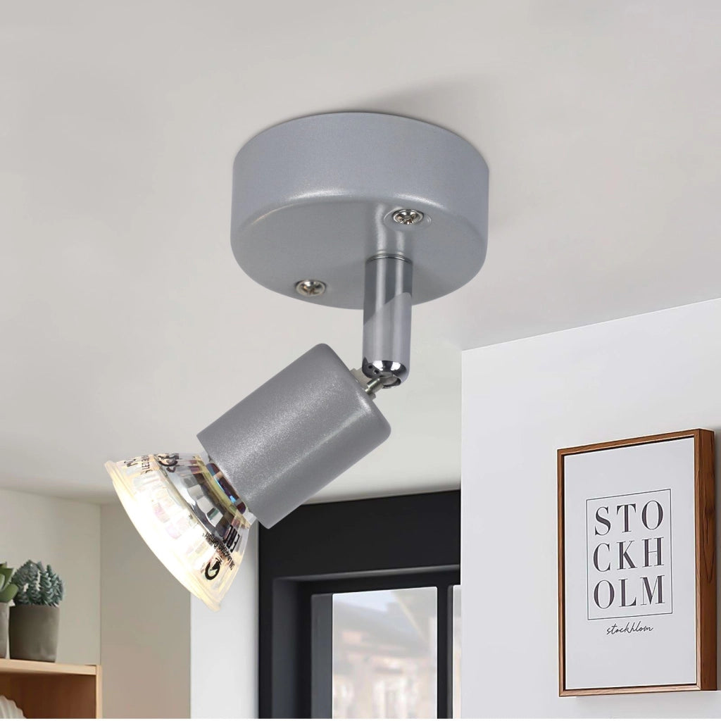 ZMH Faretto da soffitto moderni 1 fiamma GU10 con lampadina inclusa