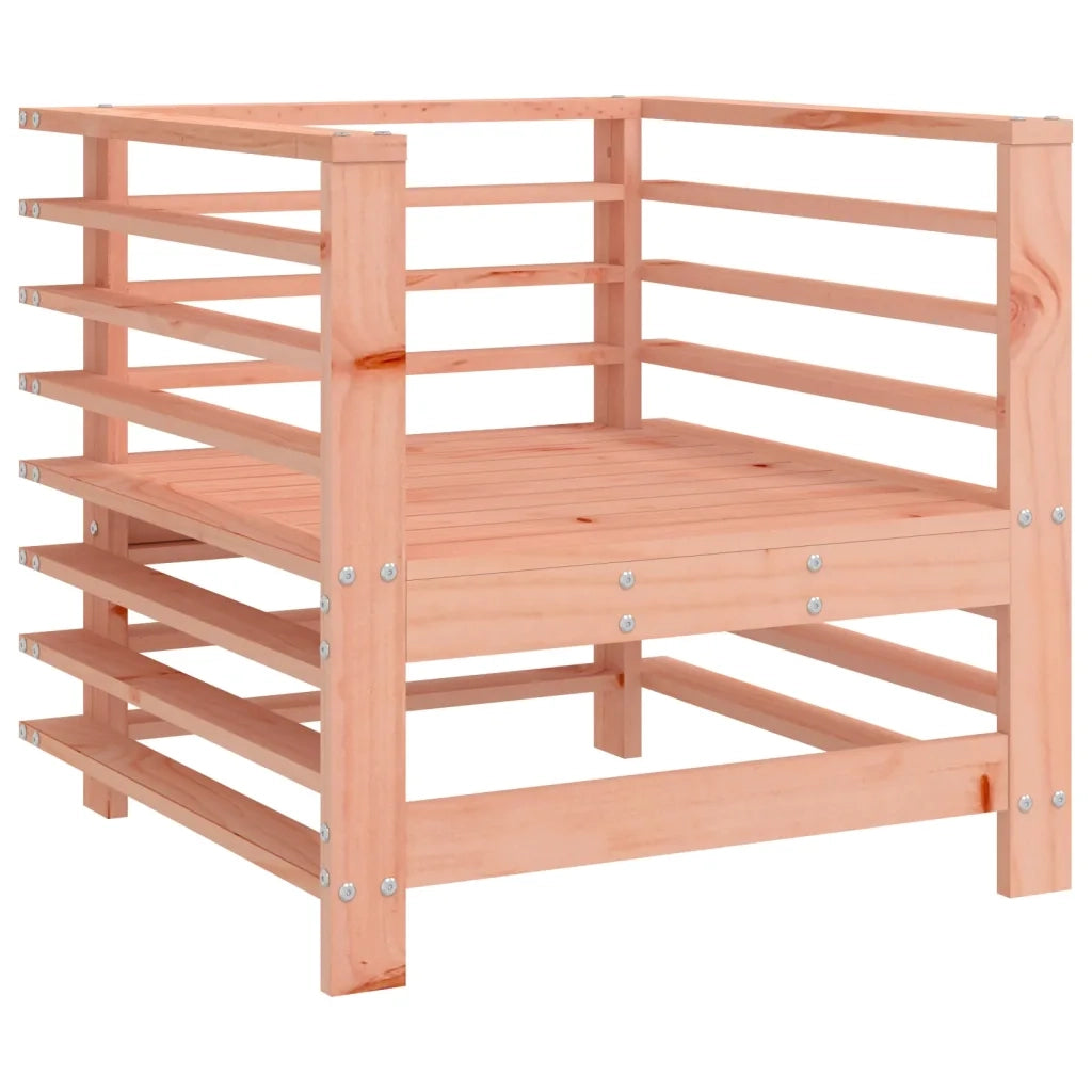 Sedia da patio-Sedie da Giardino con Cuscini 2 pz in Legno Massello di Douglas 369763