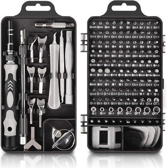 Set di 135 strumenti per la precisione del set di chiavi a maglia - Set di riparazione DIY per telefono, laptop, PC, orologi e occhiali con memoria magnetica