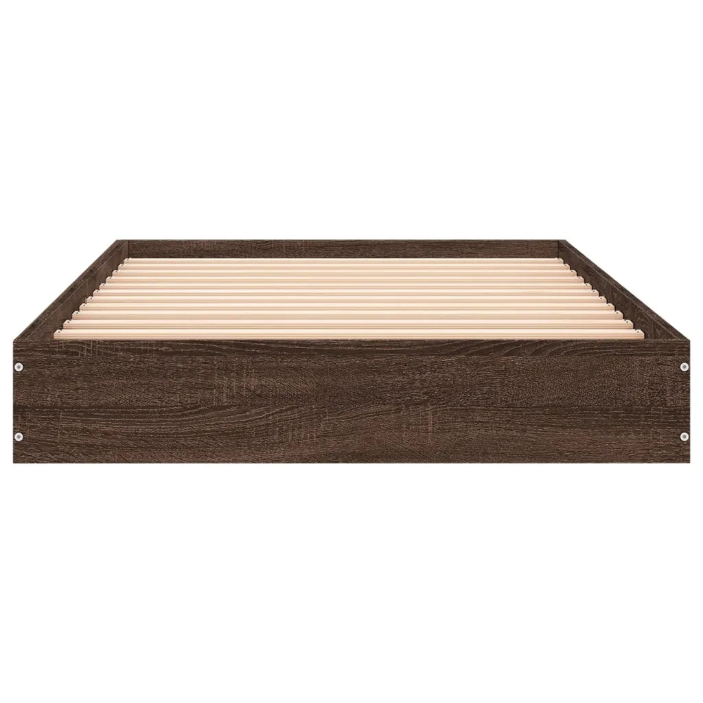 Giroletto senza Materasso Rovere Marrone 75x190cm in Truciolato