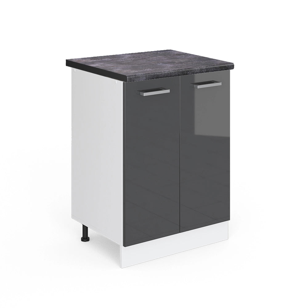 Vicco Mobiletto base cucina Antracite lucido 60 cm , PL Antracite