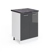 Vicco Mobiletto base cucina Antracite lucido 60 cm , PL Antracite