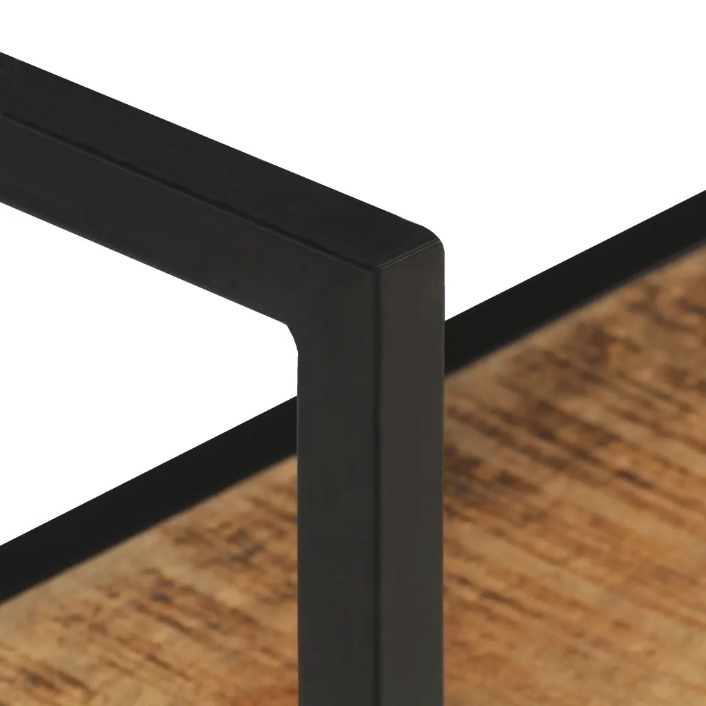 Scaffale a Muro 60x20x85 cm in Legno di Mango Grezzo 321074