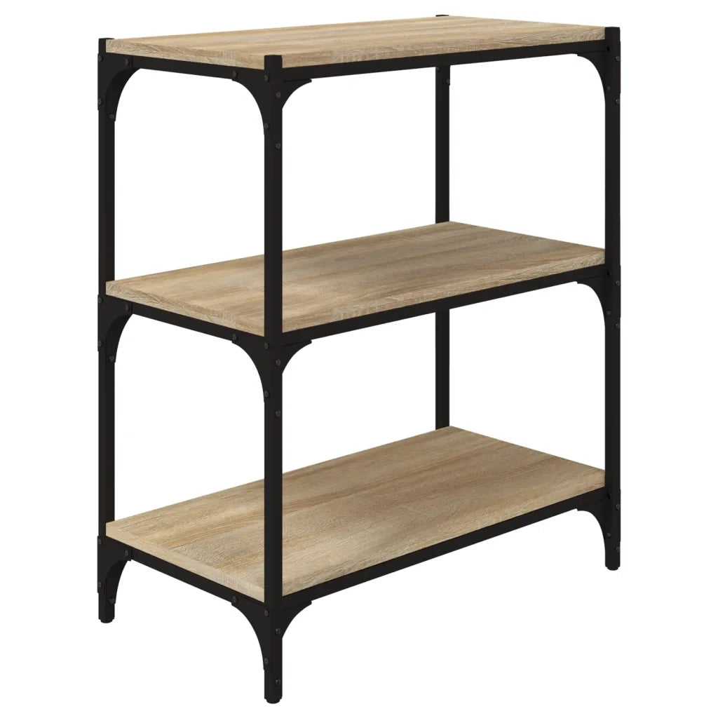 Libreria Rovere Sonoma 60x33x70,5cm Legno Multistrato e Acciaio 819323