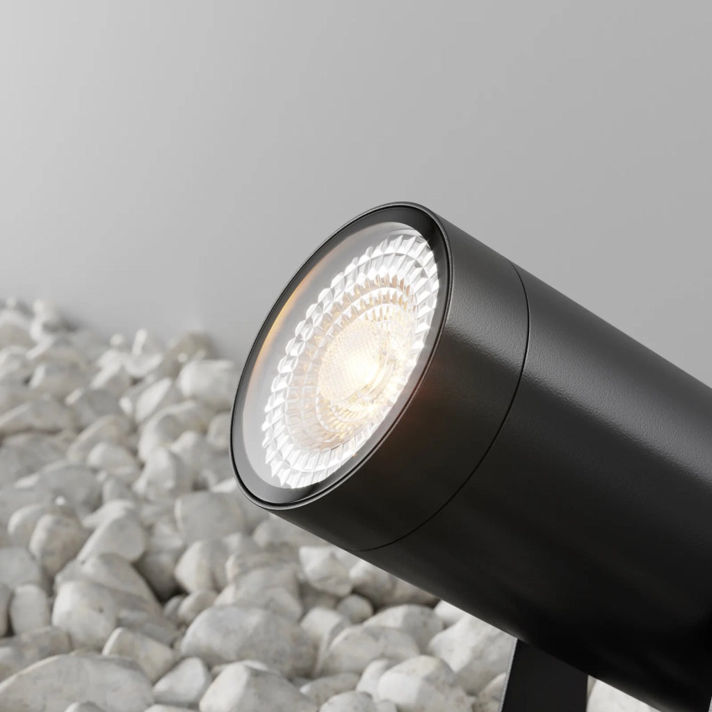 Faretto Da Esterno Moderno Scope 1 Luce Gu10 20W Alluminio Nero Ip65