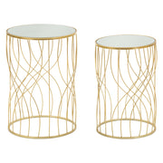 Fate, Tavolino da Salotto set da 2, 38x38x55h cm Trasparente