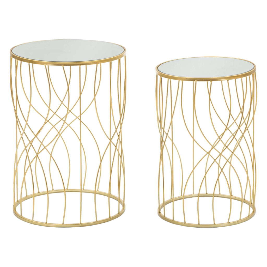 Fate, Tavolino da Salotto set da 2, 38x38x55h cm Trasparente