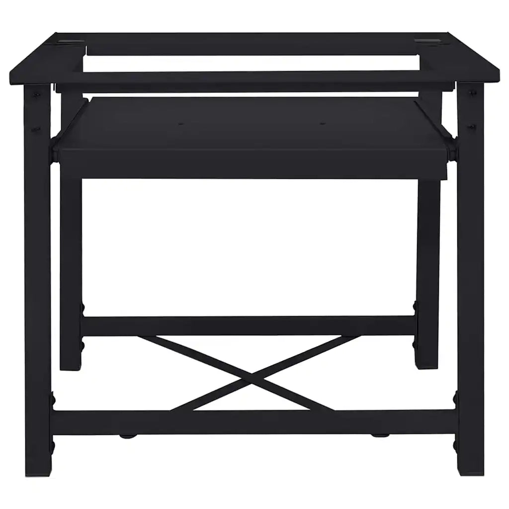 Pedestallo per Lavatrice Nero 60 x 56 x 52 cm Acciaio 42022037