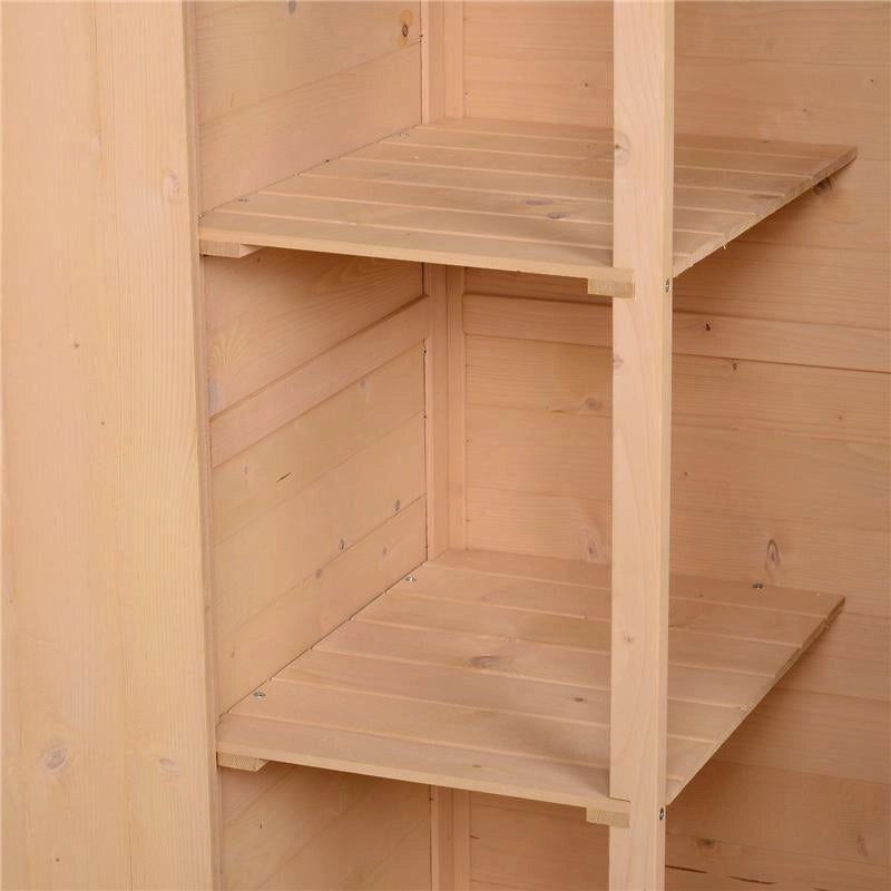 CAPANNO PORTA ATTREZZI DA ESTERNO IN LEGNO DI ABETE 75 X 56 X 115 CM