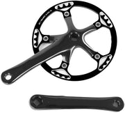 Crankset per bicicletta - Lega leggera - 170 mm - Adatto per biciclette pieghevoli - BCD 130 mm - Peso ridotto 740-755 g
