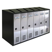 Blocchiera 6 cassette INOX