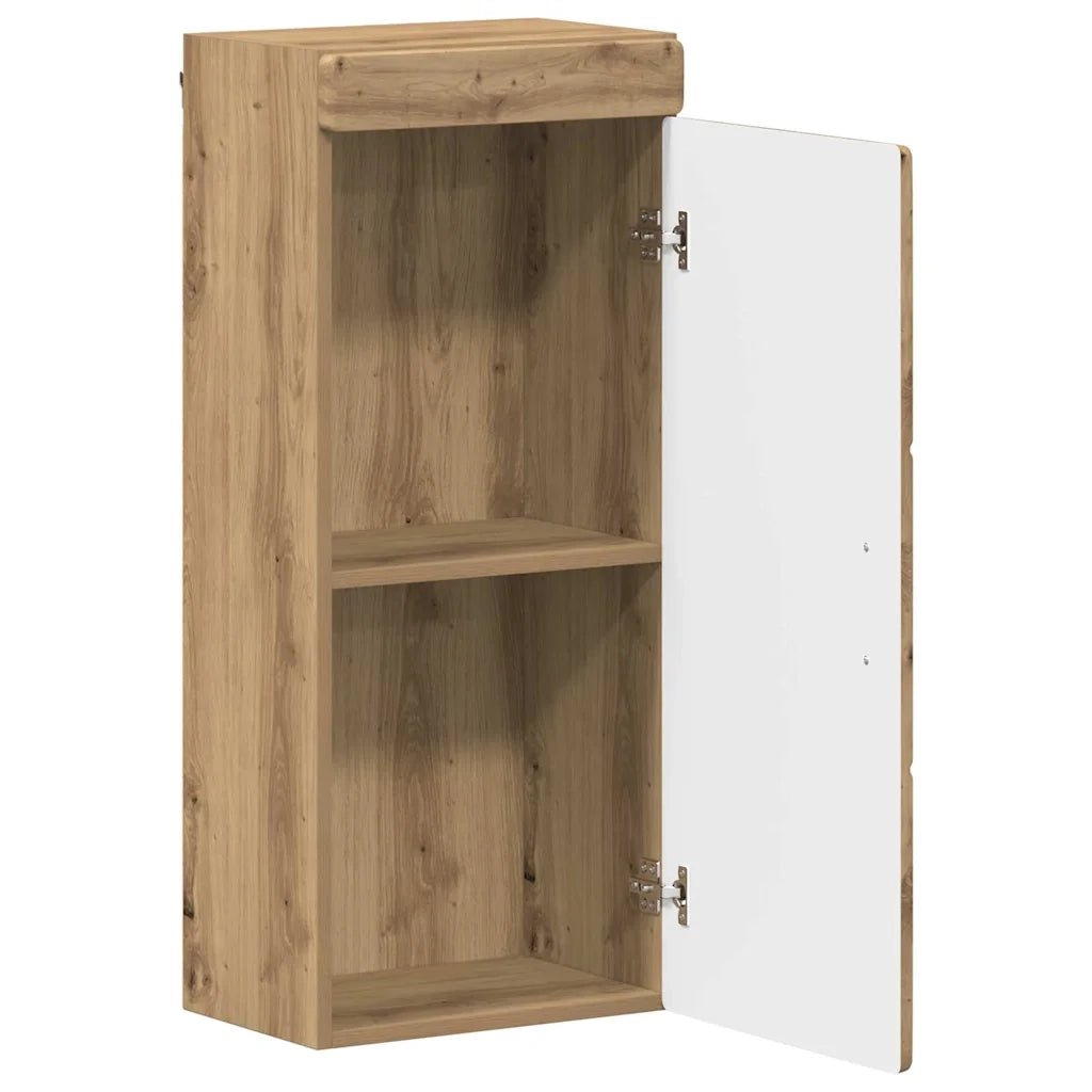 Armadio da bagno a muro con porta TULUM Rovere artigianale