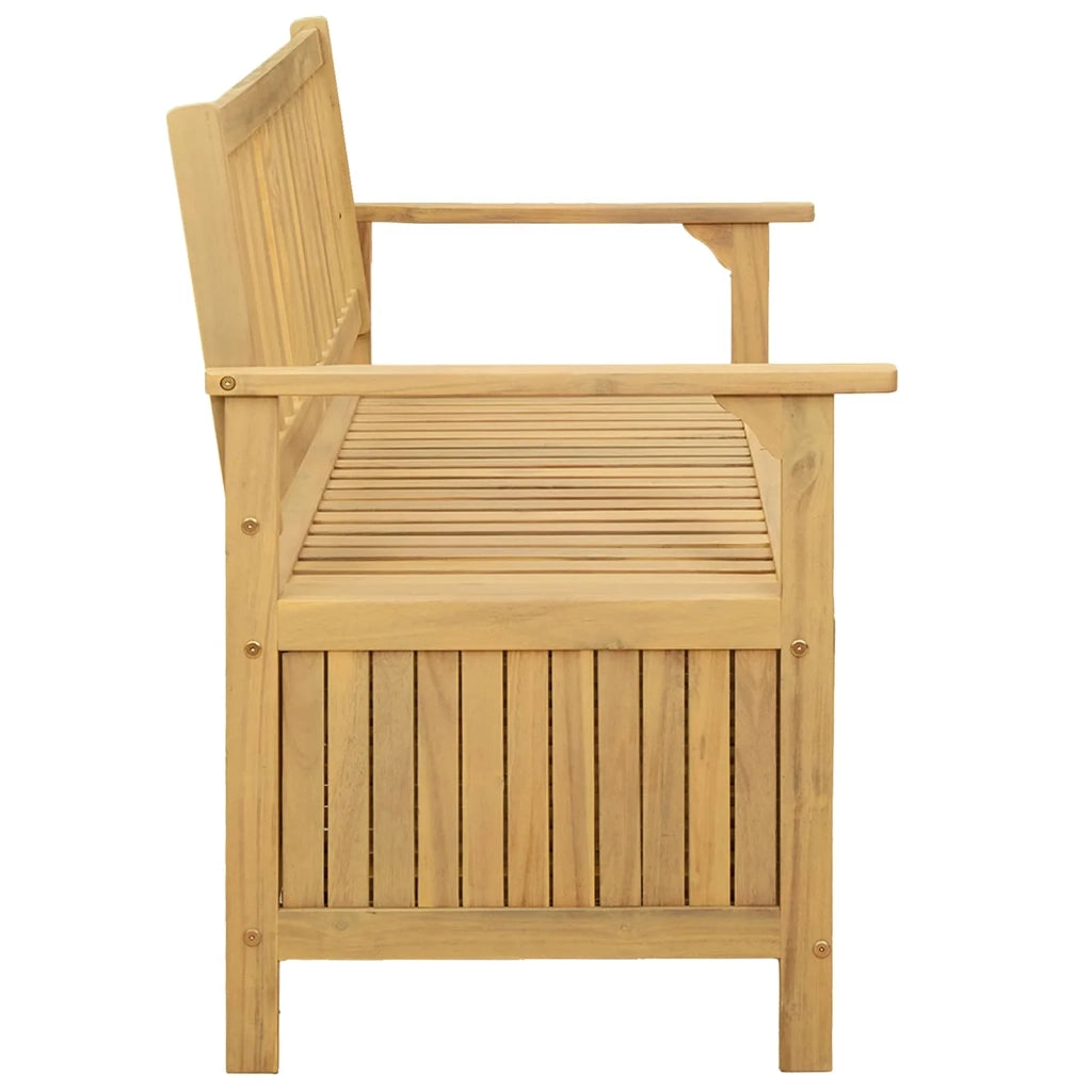 Panchina con contenitore 120 x 63 x 84 cm Acacia Solido