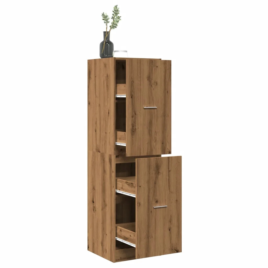 vidaXL Armadietto da Farmacia Rovere 40x41x144,5 cm in Truciolato