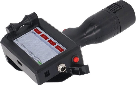 Stampante a inchiestra a batteria 127 mm Altezza di stampa regolabile per codici QR e barcodi - presa di corrente EU.