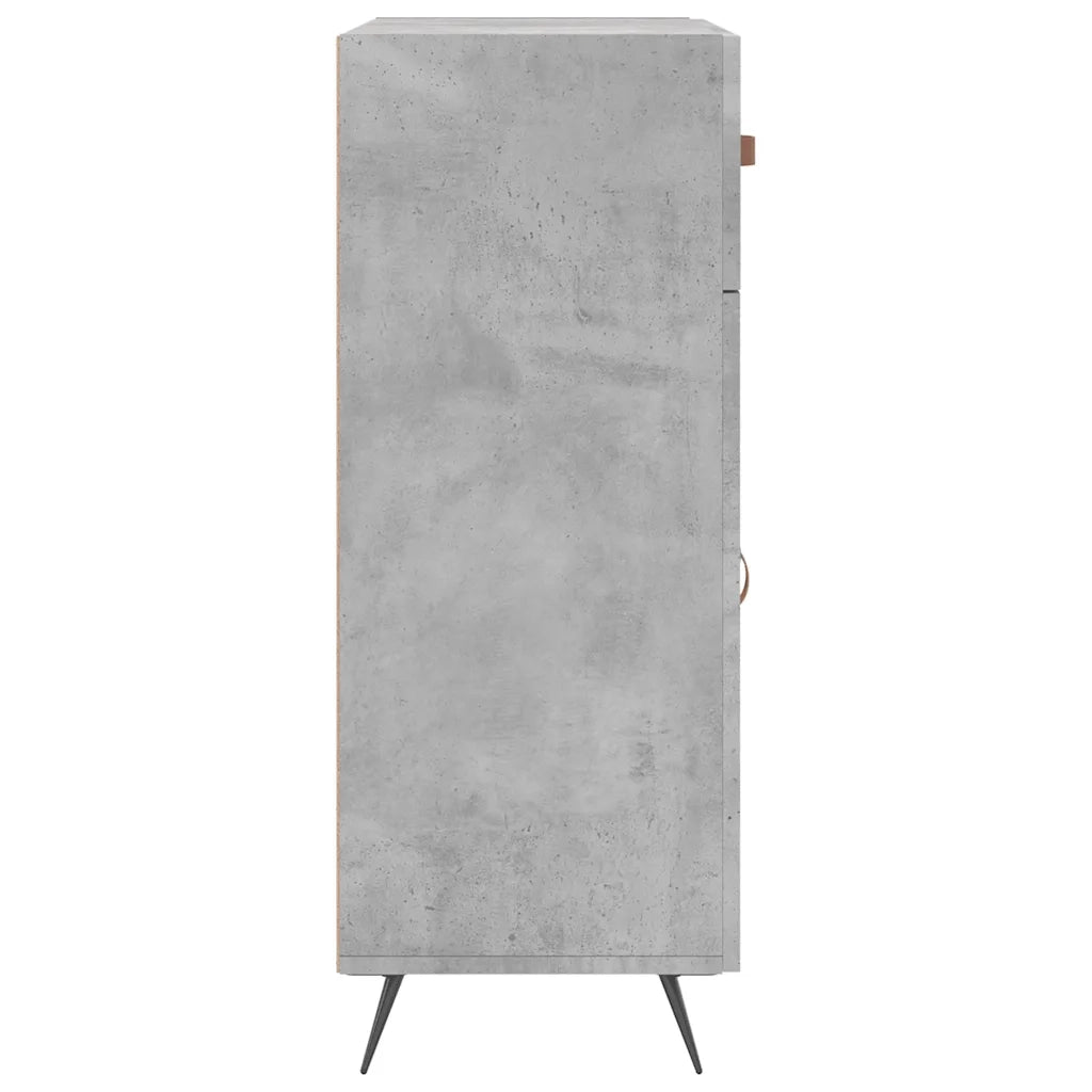 Credenza-Buffet-Armadio da cucina Grigio Cemento 69,5x34x90 cm in Legno Multistrato 482409