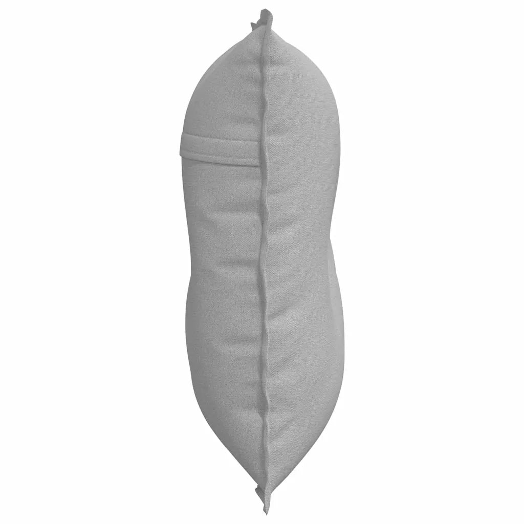 Cuscino per Schiena | Cuscino dorsale Grigio Nuvola 80 x 19 x 50 cm Tessuto