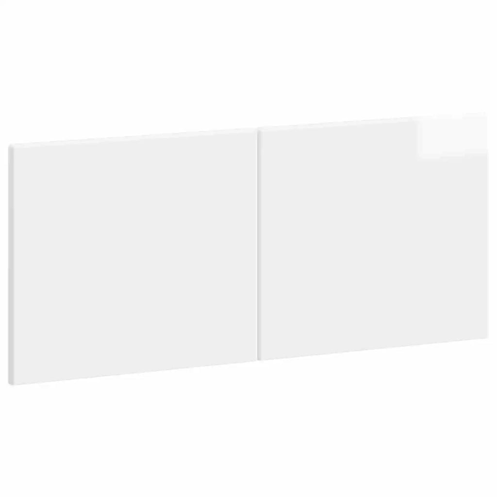 Testiera da Muro BREDA Bianco Lucido Legno ingegnerizzato 897629