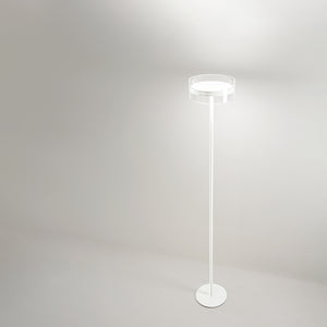 Lampadario Contemporaneo Aere Metallo Bianco Vetro 5 Luci Led 14W 3000K
